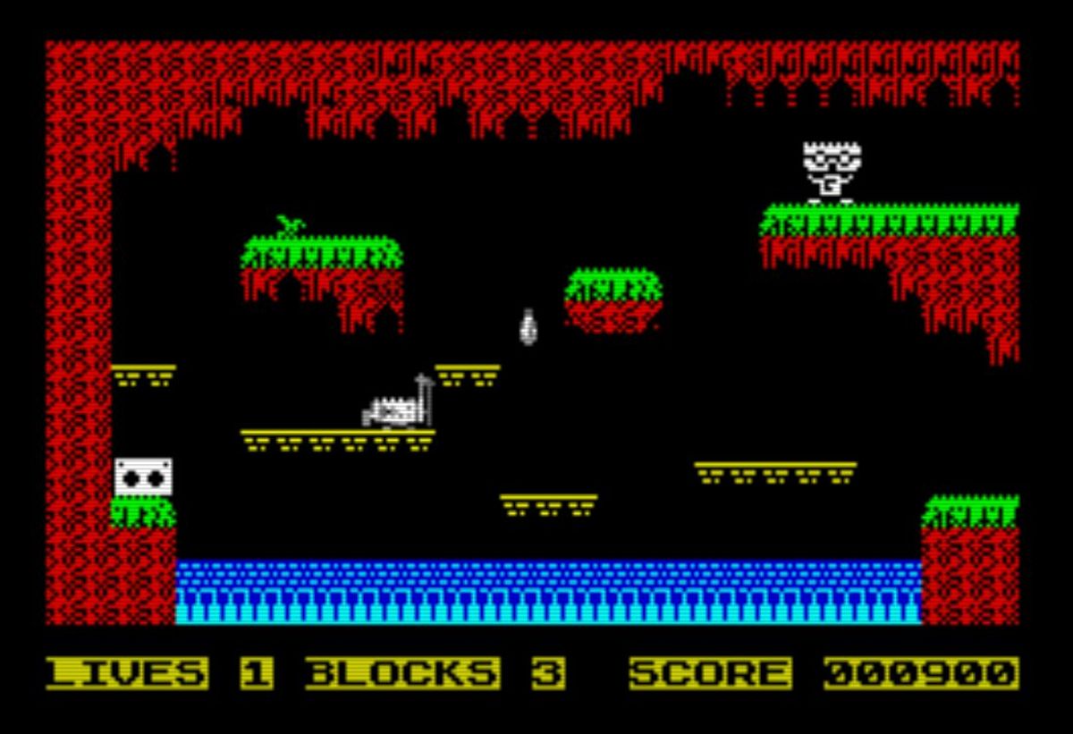 Pantalla de la cueva de Javi's Big Adventure