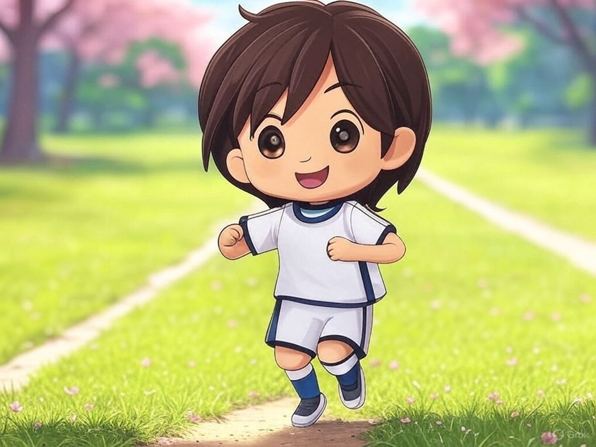 Jugador de futbol chibi