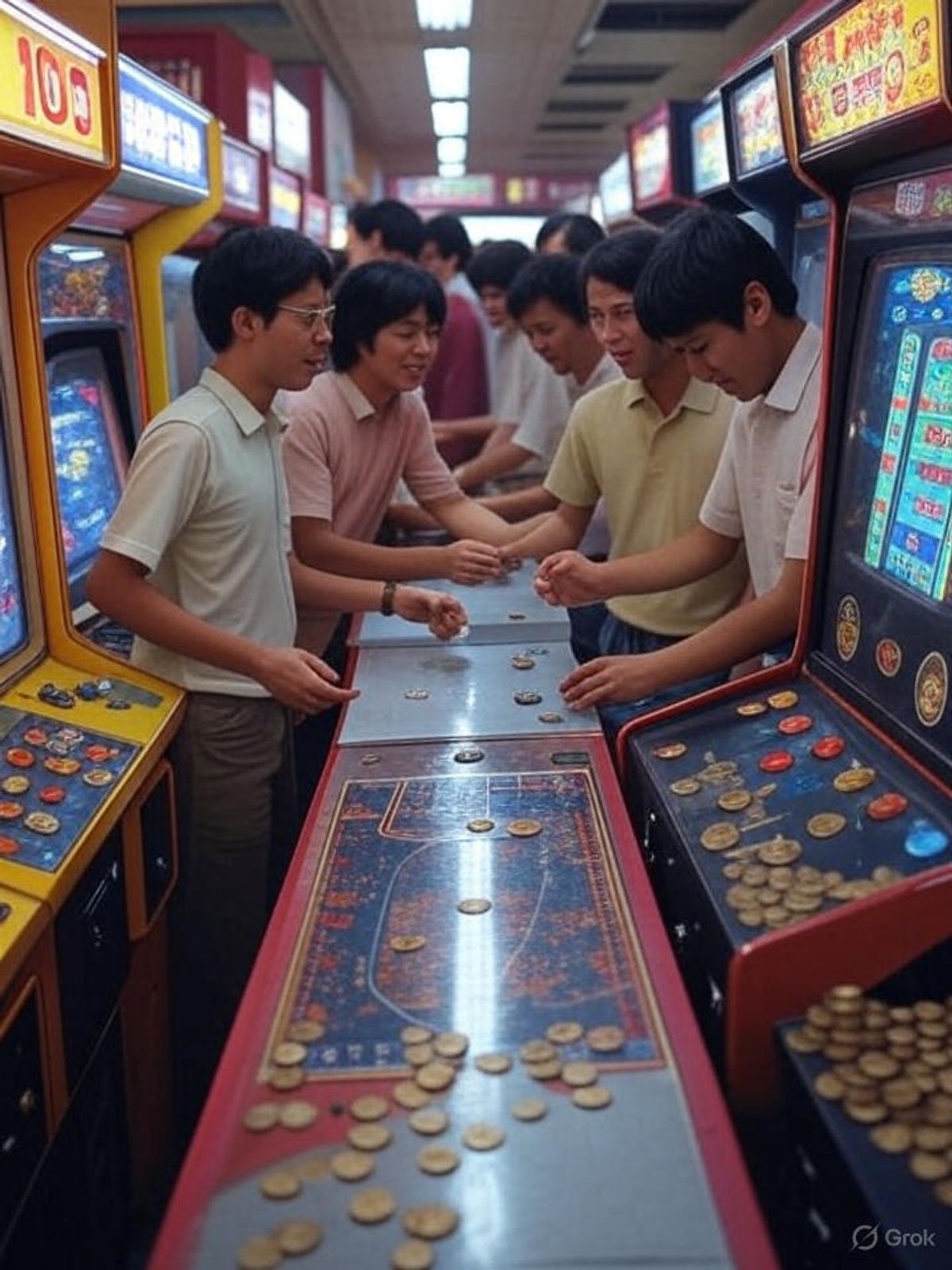 Un escenario loco en que se buscan monedas de 100 yenes como si no hubiese mañana