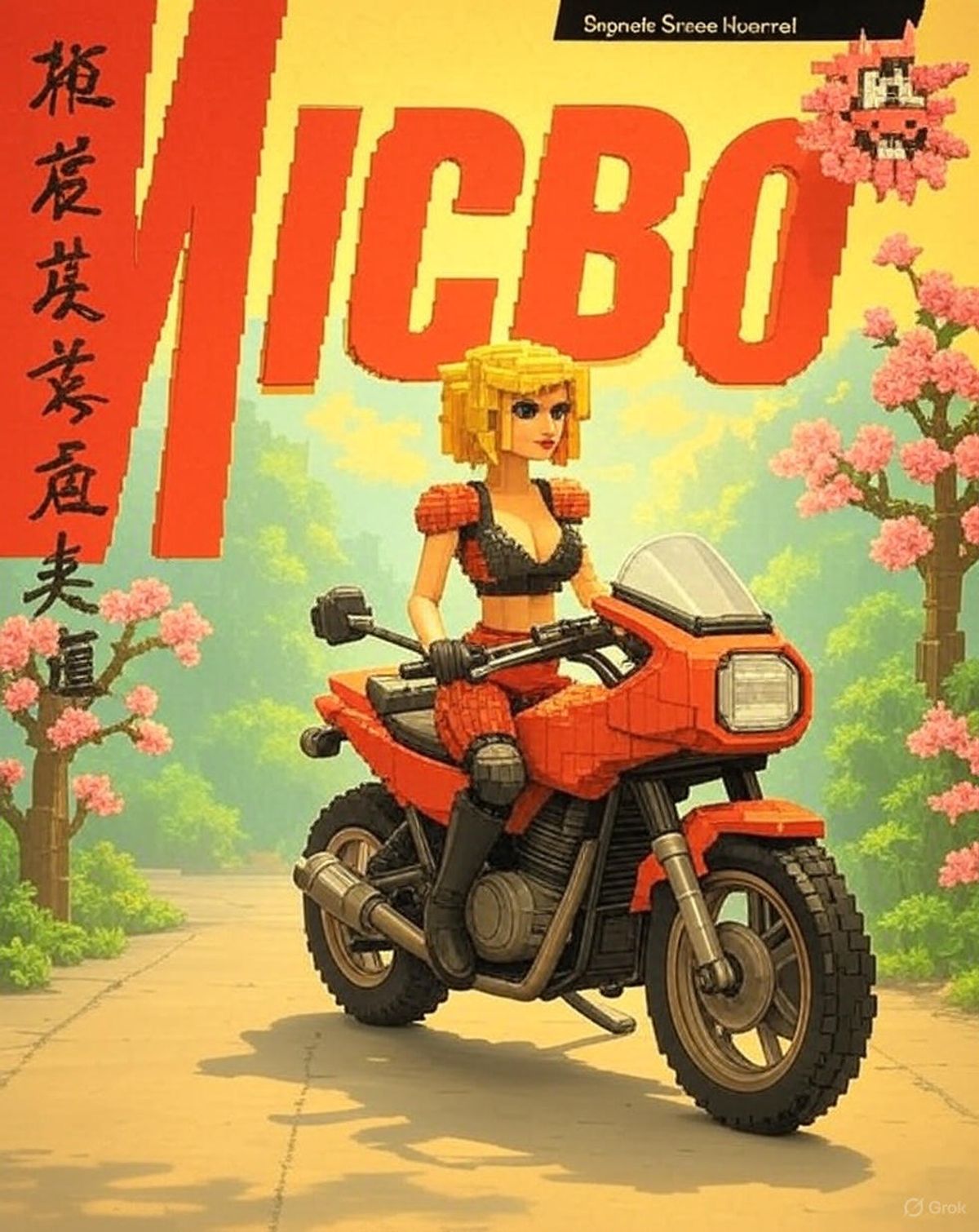 Reinterpretacion artistica de la mitica oportada de turbo girl