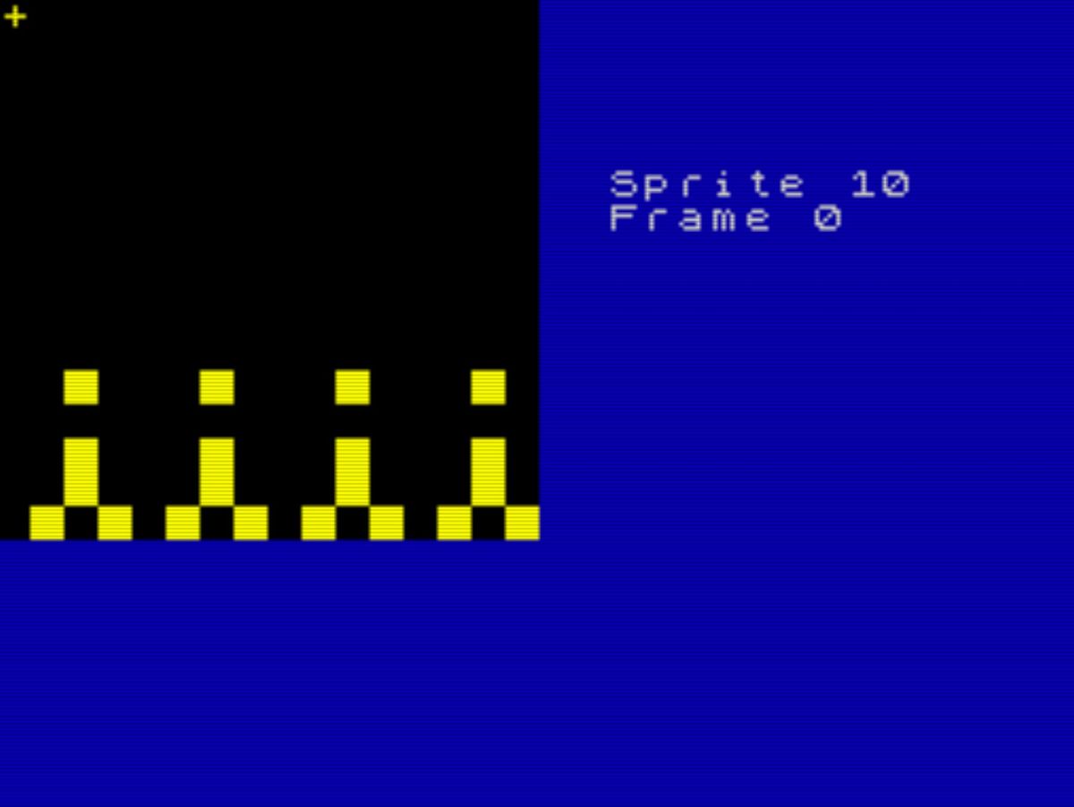 Sprite de los lemmings estilo monty pyton en el editor