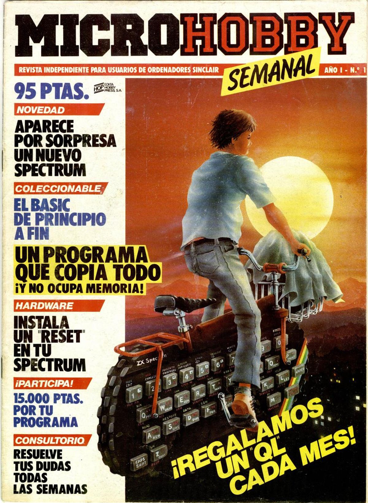 La icónica portada del número 1 de la revista