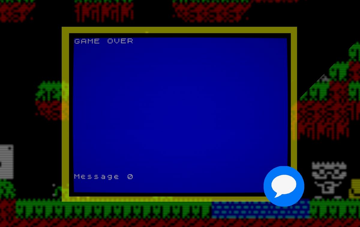 Pantalla de mensajes