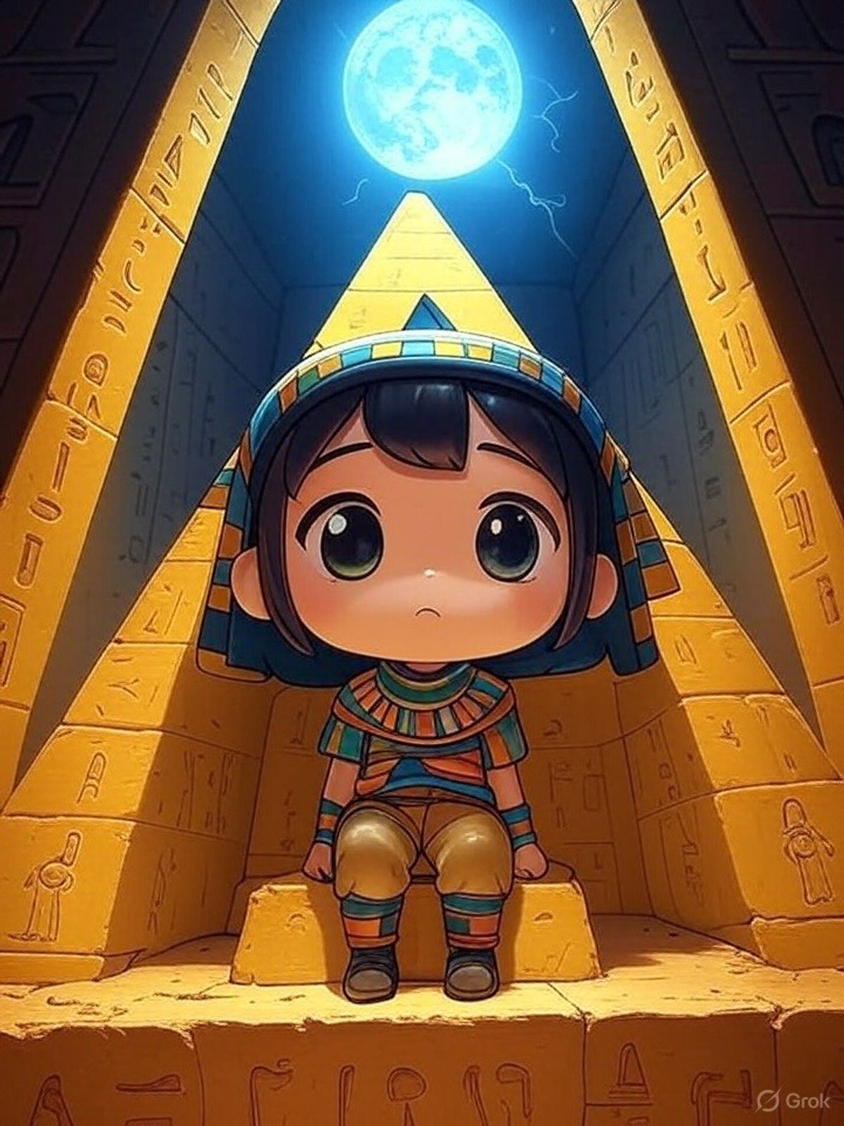 Representación de un Dios en la piramide de coherentum