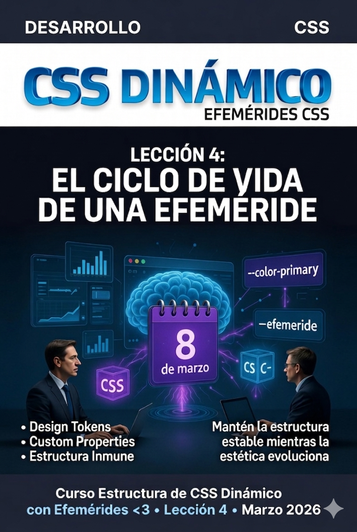 CSS con Efemerides Lección 4 - El ciclo de vida de una efeméride