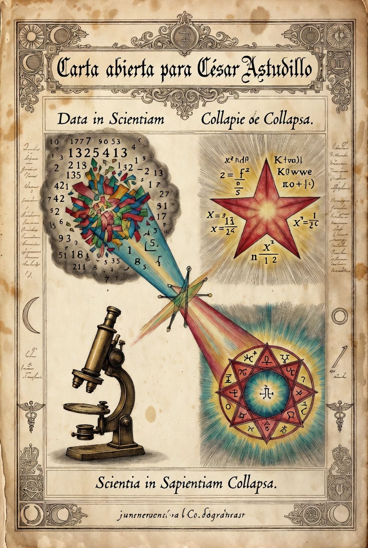 Carta abierta para Cesar Astudillo - sobre datos que colapsan en forma de conocimiento y conocimiento que colapsa en forma de sabiduría 