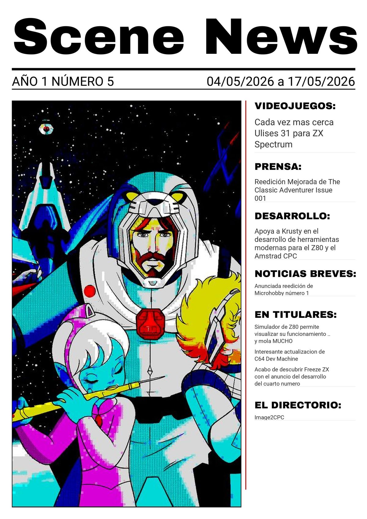 Scene News 005 Año 1 - número 5 - 04/05/2026 a 17/05/2026