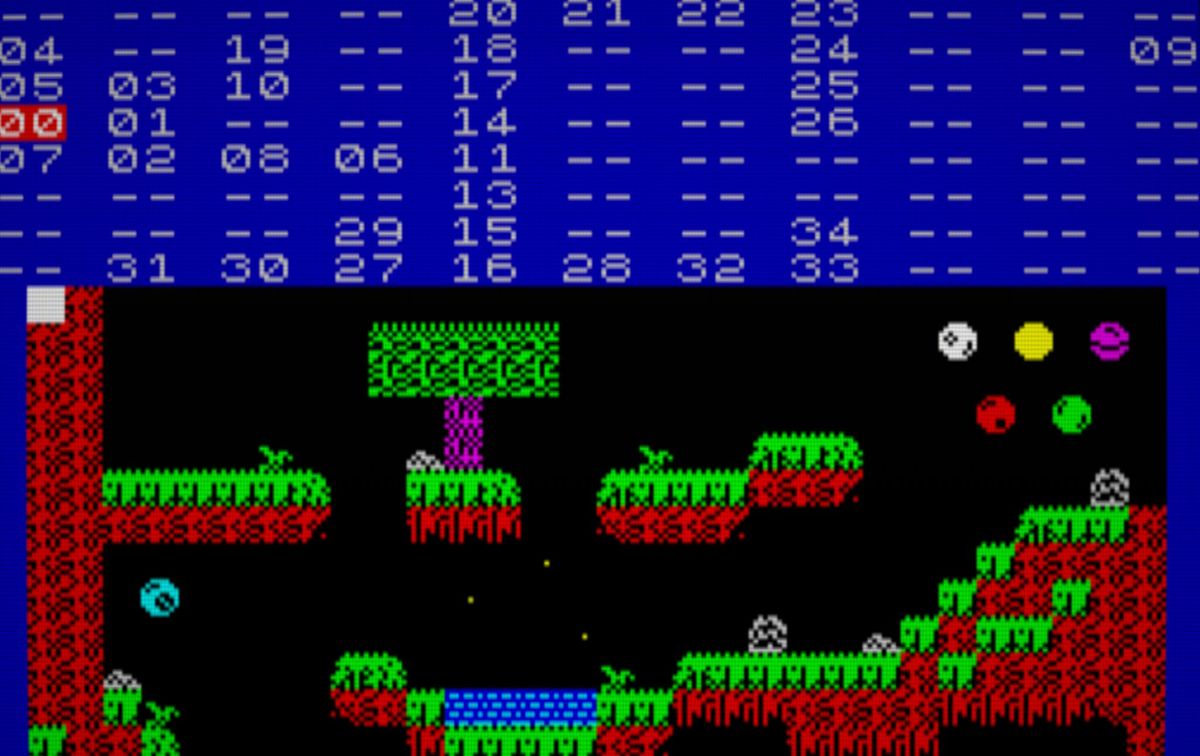 Editor de Mapas con una pantalla seleccionada