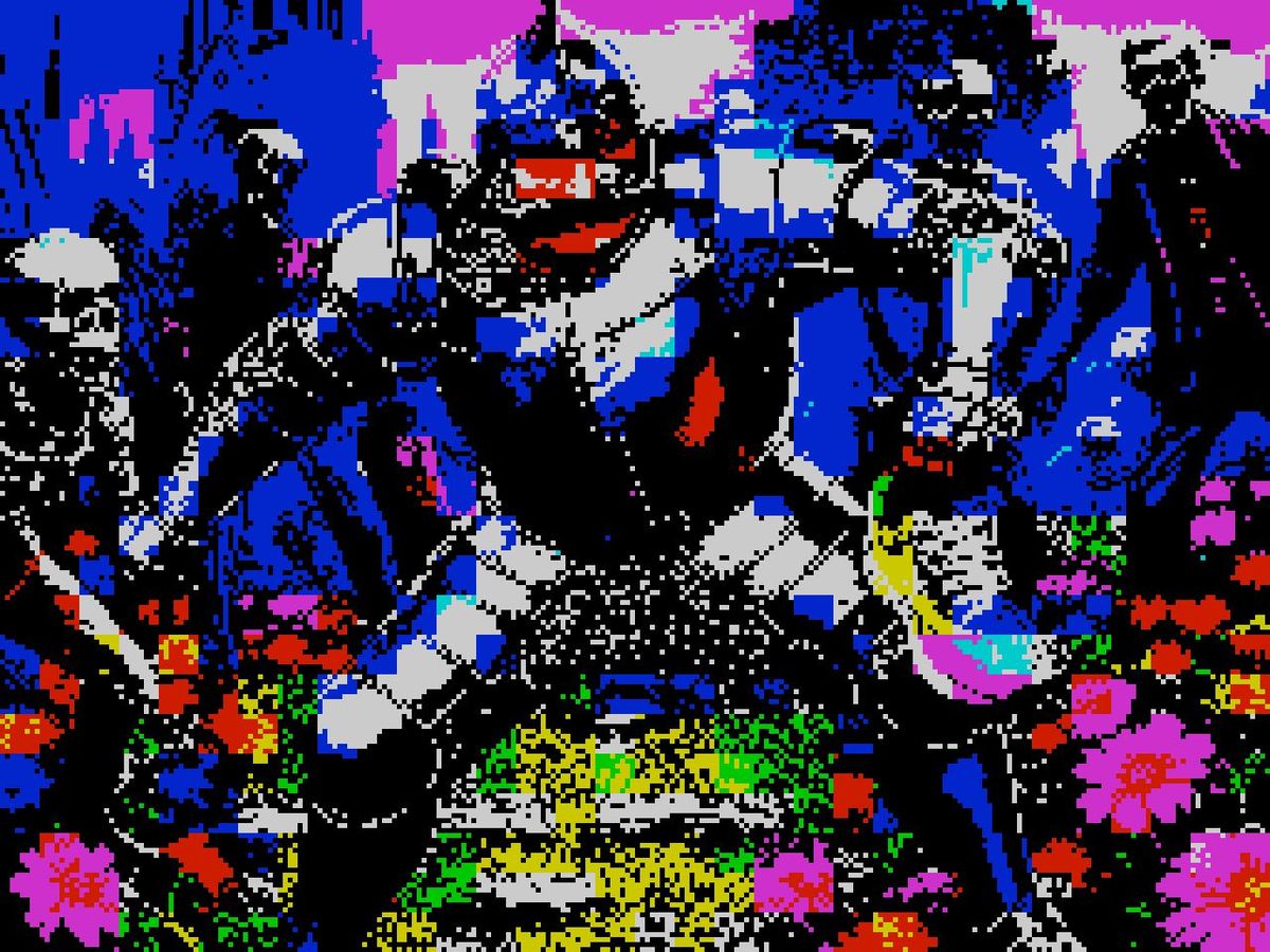 El punto de partida en resolucion y colores reales de la pantalla de carga