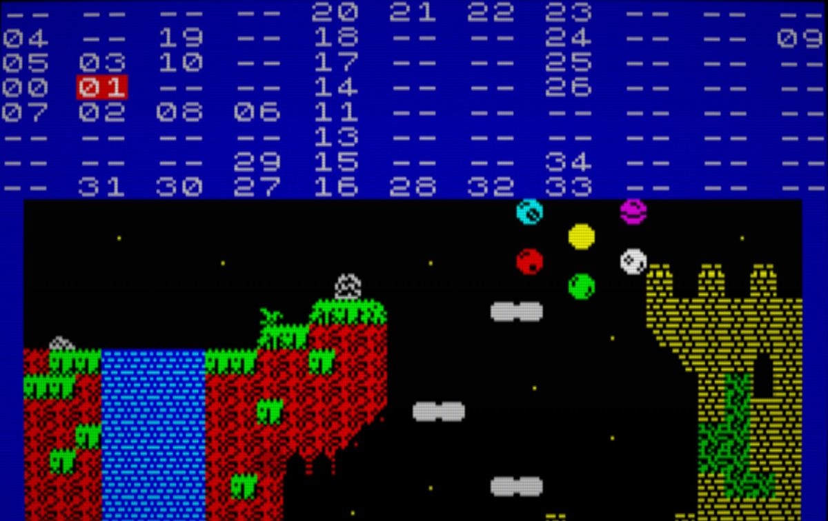 Editor de Mapas con la pantalla de la cascada seleccionada