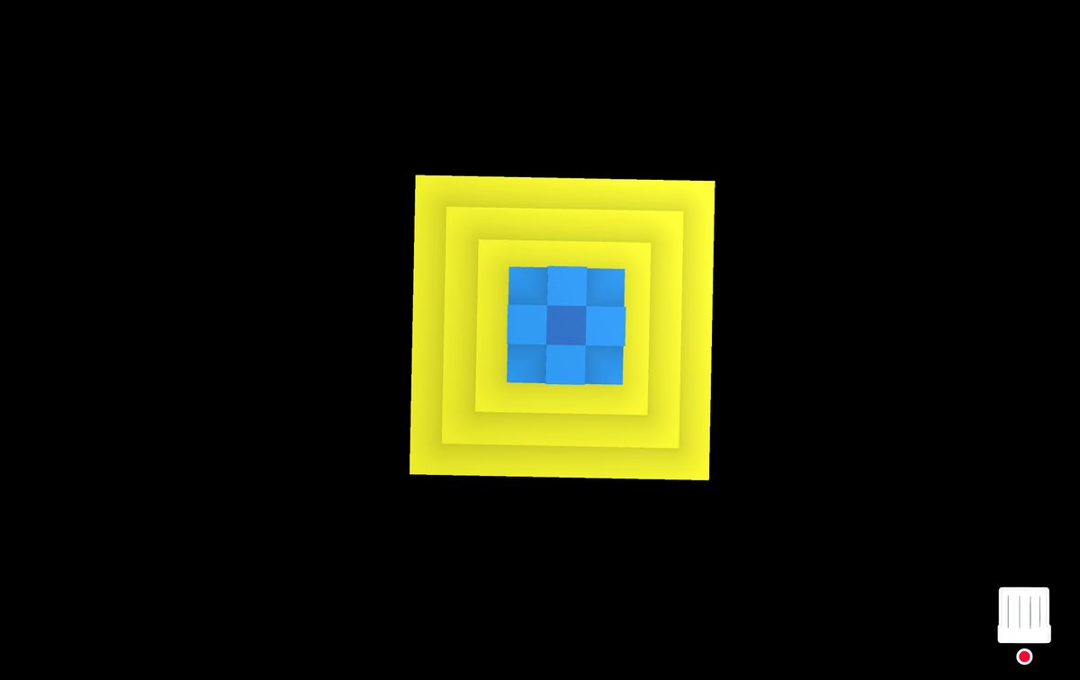 Piramide de coherentum, vista cenital