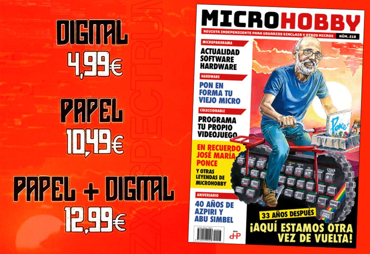 Sobre los precios entre 5 y 13 euros de las diferentes formas de comprar Microhobby