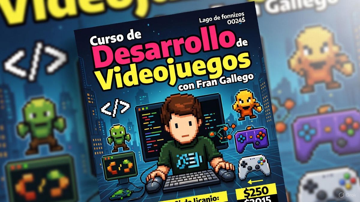 Curso de Desarrollo de Videojuegos a pelo con Fran Gallego